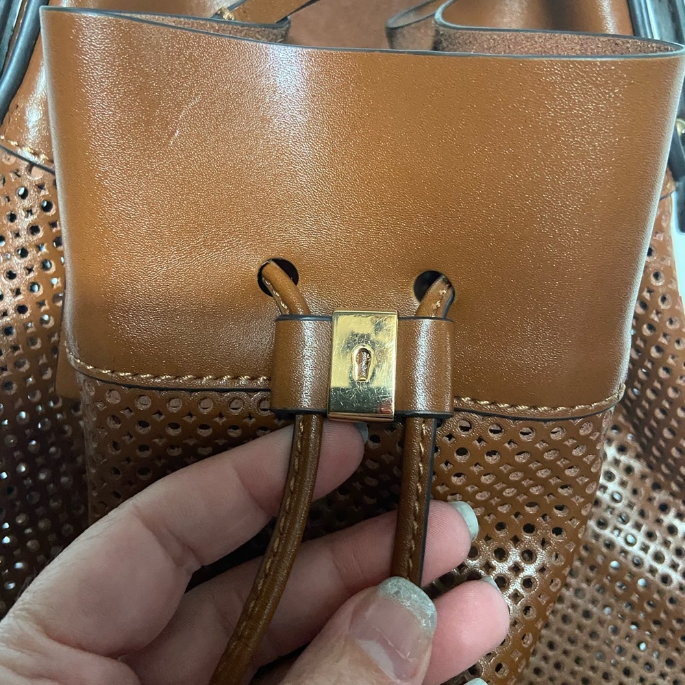 Project Bag Vince Camuto Brown Perforated, Draw-S… - image 3